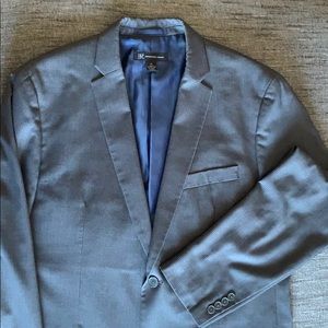 INC Men's Gray Pinstriped Pant Suit